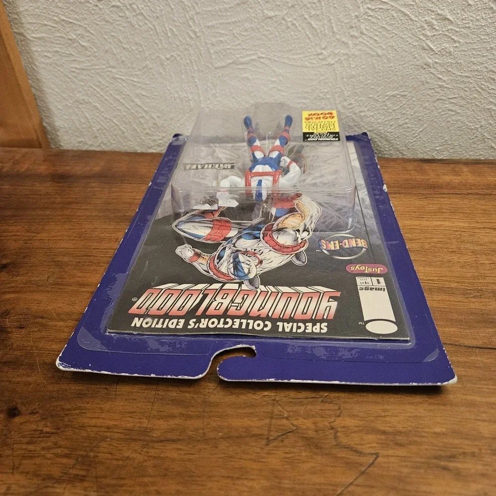 Vintage 1995 Youngblood Diehard Figure Bend 'Ems with Comic‎ Book New